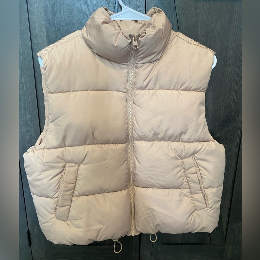 Tan vest by almost famous